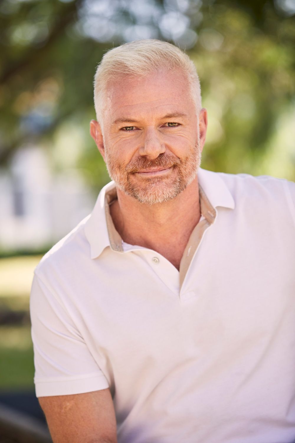Close-up portrait of David Francis outdoors